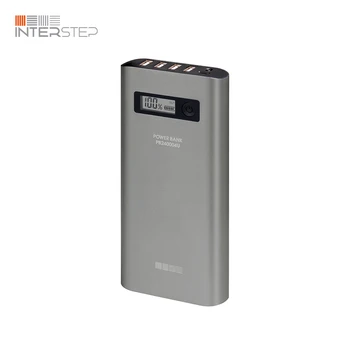 Power bank INTERSTEP PB240004U 24000мАч 4USB, pass-through charge, metal case, flashlight, display
Power bank INTERSTEP PB240004U 24000мАч 4USB, pass-through charge, metal case, flashlight, display