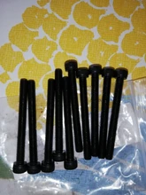 10 Uds M3 M4 M5 M6 M8 304 A2 de acero inoxidable Grado negro de acero 12,9 DIN912 hexagonal de cabeza hexagonal tornillo Allen tornillo L = 4-60mm
