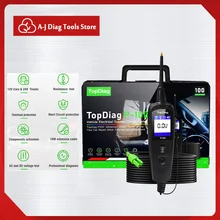 Verificador automotivo do circuito da tensão da ferramenta diagnóstica do varredor da potência do verificador dos diagnósticos do sistema elétrico p100 para carros 12 v 24 v caminhão(China)