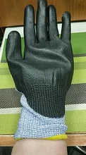 NMSafety-guante de protección de seguridad con forro HPPE, guantes de trabajo resistentes al corte