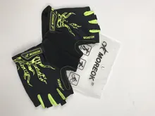 Guantes de ciclismo antideslizantes Unisex, para ciclismo de montaña al aire libre, lavables, medio dedo, guantes deportivos de dedo corto