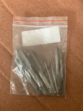 Alta calidad 7 unids/set Acero de cojinete cónico HSS M3-M12 máquina espiral punto recto estriada de rosca de tornillo broca manual