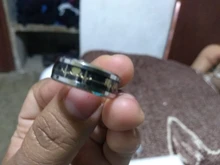 Anillos de mujer, anillo ECG luminoso de humor, anillo de hombre con temperamento, anillos de boda de fibra de carbono para parejas, regalo de San Valentín