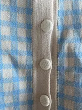 OCEANLOVE cuadros suéteres mujeres corto Slim coreano nueva moda Chaquetas de punto Otoño Invierno dulce 2021 Chaqueta Mujer 18825