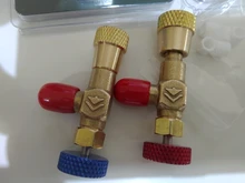 R410a R22 Herramienta de Refrigeración Aire Acondicionado Adaptador de Válvula de Seguridad 1/4 5/16 Pulgadas Válvulas de Manguera de Carga de Rosca Macho/Hembra