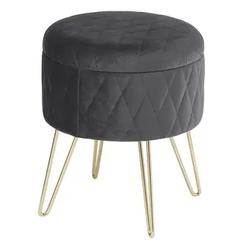 1PC Velvet Round Puff Storage Seat Ottoman Stool with Lid Storage Box Footstool with Gold Metal Feet for Sofa Bedroom Room
1PC Velvet Round Puff Storage Seat Ottoman Stool with Lid Storage Box Footstool with Gold Metal Feet for Sofa Bedroom Room