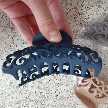 Hairpins Crab Hearwear-Hair Plastic Women for Scrub Hollow-Out Carving Large-Size New-Arrival