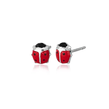 925 sterling silver stud earrings MABINA baby ladybug 563075 
925 sterling silver stud earrings MABINA baby ladybug 563075