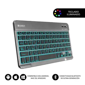 Subblim sub-kbt-smbl31 gray-bt3.0 bluetooth keyboard-illuminated keys-420mah battery-multi-device compatible
Subblim sub-kbt-smbl31 gray-bt3.0 bluetooth keyboard-illuminated keys-420mah battery-multi-device compatible