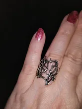 MQCHUN Vintage plata Color anillo de Thranduil Bosque Negro Rey elfo anillo Legolas padre la desolación de Smaug