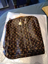 Mochila Vintage de diseño de marca de lujo para mujer, bolsa antirrobo con monograma turístico, bolsas de gran capacidad con estampado de letras