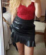 Ziamonga-body Sexy de encaje bordado para mujer, mono sin mangas de una pieza, negro, blanco y rojo