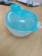 Caja de almacenamiento de alimentos para bebé, caja de alimentación portátil de tres capas de leche en polvo con dibujos animados de plástico