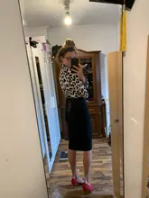 Blusa de gasa Sexy de manga larga blusa estampado de leopardo Turn Down Collar dama Oficina camisa túnica Tops Casual sueltos de talla grande Blusas