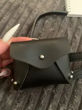 Los niños bolsa de Mini bolso cuadrado remache bolso de moda niños linda chica cintura bandolera coreana