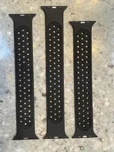 Solo bucle para reloj Apple Watch banda 44mm 40mm, 42mm, 38mm transpirable elástico de la correa banda pulsera de silicona iWatch Serie 3 4 5 SE 6 Correa