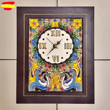 Clock Wall rectangular - wooden framework 25x20cm./10x8in. - Glazed up handmade - 24k gold - home and decoration -
Clock Wall rectangular - wooden framework 25x20cm./10x8in. - Glazed up handmade - 24k gold - home and decoration -