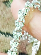 Pulsera de oro rosa de Color plateado para mujer, colgante de corazón de cristal, pulsera de mujer, joyería fina de Boda nupcial, regalo