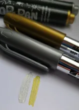 Marcador de pintura permanente de Metal, bolígrafos de dibujo de Manga, marcadores escolares, suministros de oficina, regalo de papelería, bricolaje, gran oferta, 1 unidad