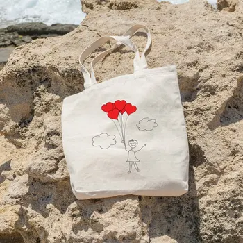 Angemiel Bag Heart Balloons Happy Cartoon Shopping Beach Tote Bag
Angemiel Bag Heart Balloons Happy Cartoon Shopping Beach Tote Bag