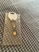 Pulsera de acero inoxidable con forma de trébol de oro rosa para mujer, brazalete de cuentas de cristal negro, joyería 2020