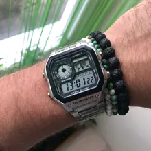 Pulsera elástica de 4mm con cuentas de lapislázuli de piedra Natural, brazalete con cuentas redondas de ojo de Tigre, joyería para hombres y mujeres