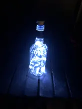 Guirnaldas de luces alimentadas por energía Solar, corcho de botella de vino, tope, alambre de cobre, lámparas de hadas, decoración para fiesta de boda, luz de hadas, 1 ud. 1,5 M/2M