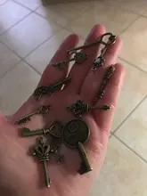 10 Uds. De colgantes de Metal Vintage con dos colores variados para fabricación de joyería Diy, joyería hecha a mano