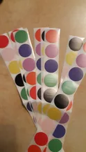 500 uds/rollo de croma etiquetas adhesivas de código de Color Dot etiquetas adhesivas 1 pulgada ronda rojo amarillo azul Rosa negro papelería pegatinas