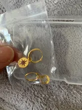 Canner-pendientes de aro de Plata de Ley 925 para Mujer, joyería fina versátil creativa con moneda de Estrella del Norte, W4