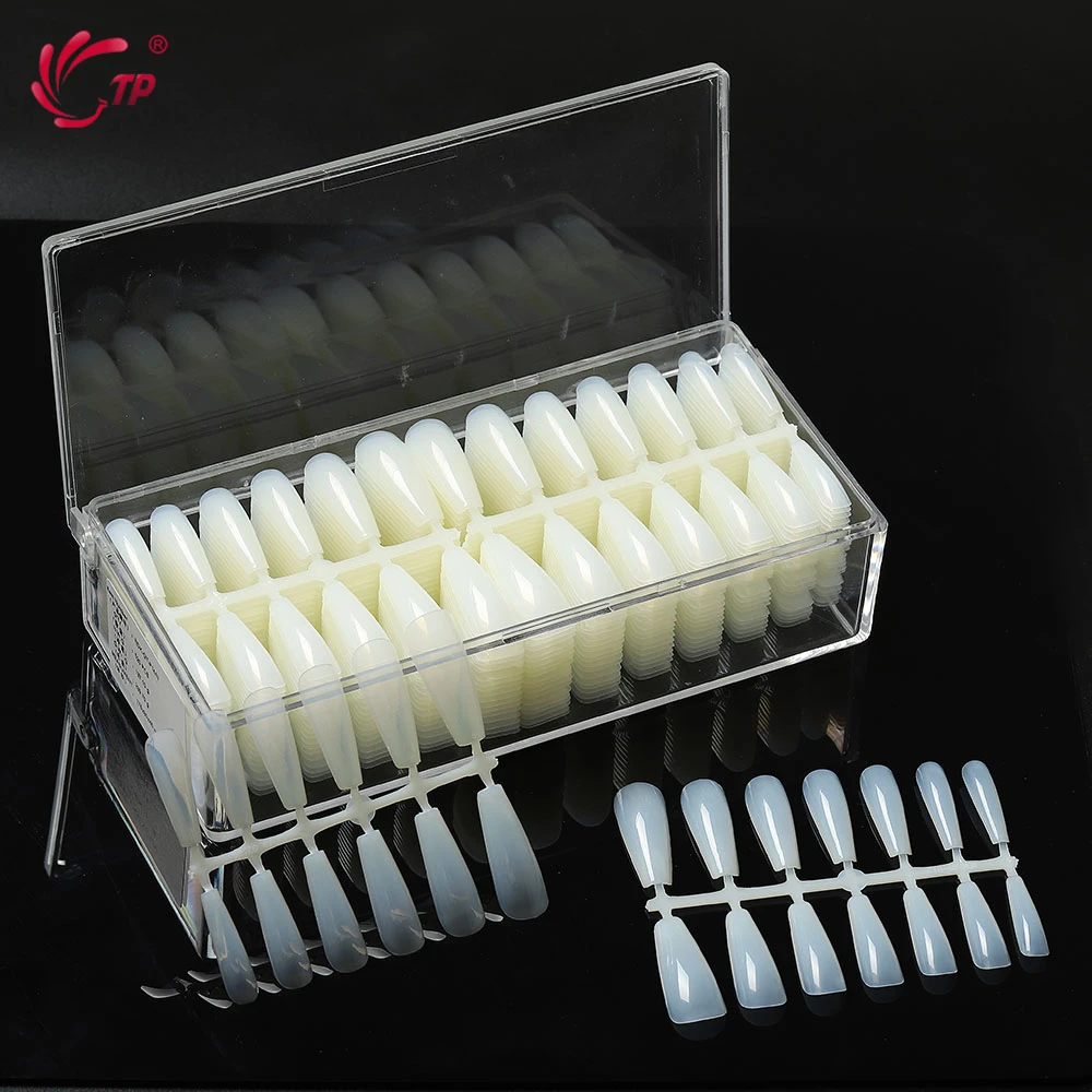 520 Tips Coffin Ballerina Shoes Shape Full Cover False Nail Tips with Case 10 Size Flat Edge French Acrylic Nails Extension Kit
520 Tips Coffin Ballerina Shoes Shape Full Cover False Nail Tips with Case 10 Size Flat Edge French Acrylic Nails Extension Kit