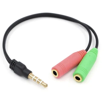 Cable adaptador de audio y micrófono jack 3.5mm para PS4 y dispositivos splitter conector 1 jack macho a 2 hembras
Cable adaptador de audio y micrófono jack 3.5mm para PS4 y dispositivos splitter conector 1 jack macho a 2 hembras
