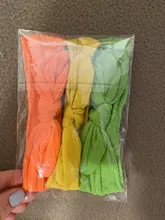 3 unids/set recién nacido diadema sólido, arco diademas orejas conejo turbante nudo Mini diadema niños accesorio para bebé Gilrs