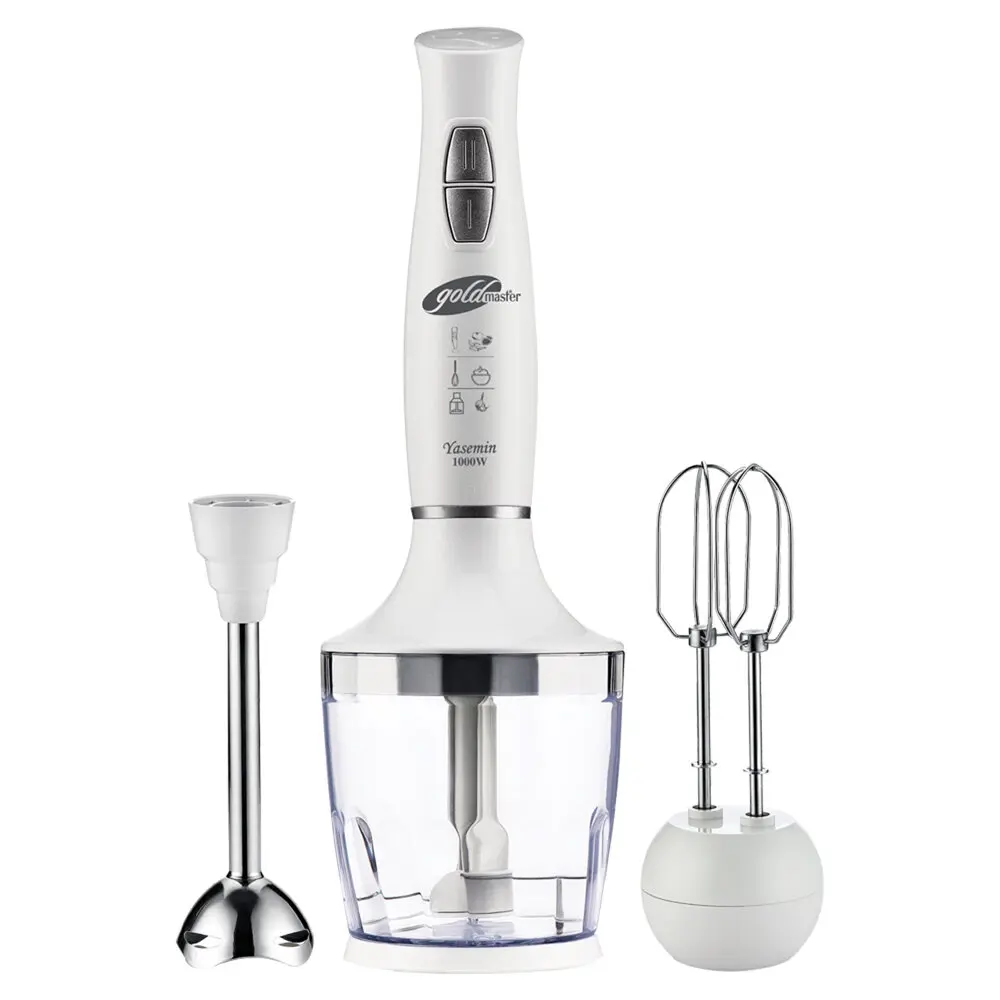 Goldmaster Gm-7240W Jasmine Blender Set, Multi Functional, 2-Stage Speed , 1000 W, Beige
Goldmaster Gm-7240W Jasmine Blender Set, Multi Functional, 2-Stage Speed , 1000 W, Beige