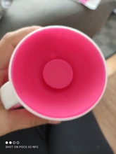 Taza de beber de aprendizaje para bebé, con tapa abatible de doble manija, a prueba de fugas, sin BPA, 360 grados