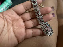 Tobillera de cadena de Metal gruesa para hombre y mujer, pulsera con diamantes de imitación, Color dorado y plateado, para pie cubano, joyería Punk Hip Hop Rock