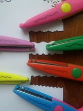 6 unids/lote DIY creativo de arte decorativo tijeras álbum de encaje tijeras tarjeta diseño de foto para los niños arte