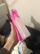 Botella de agua portátil de plástico para mascotas, 250ml, alimentador de agua potable para viajes al aire libre, tazón, botella para beber para perros