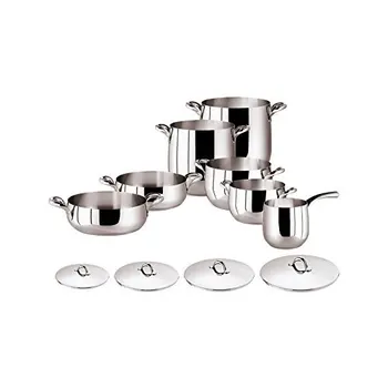 Sambonet Batteria Pentole 11 Serie Pezzi Kikka stainless 
Sambonet Batteria Pentole 11 Serie Pezzi Kikka stainless
