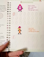 Cuaderno de escritura a mano con 4 libros mágicos, libro de arte para bebé, para caligrafía, escritura, letras en inglés