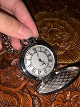 Reloj de bolsillo de cuarzo con números romanos para hombre y mujer, con carcasa Multicolor, colgante, cadena de reloj, Steampunk, Vintage, 2020