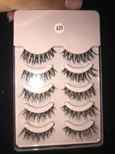 Pestañas postizas largas y gruesas, naturales, hechas a mano, pestañas postizas entrecruzadas, extensión de pestañas blandas, herramientas de maquillaje de belleza, 5 pares