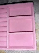 Mordoa-organizador de pendientes de ante y terciopelo rosa, soporte para presentación de joyería, estante, plato de muestra, caja de joyería de moda