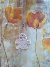 Llavero reflectante suave para fantasma de Halloween, accesorios de alta visibilidad