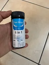 Prueba de calidad del agua 6 en 1, 50 Uds., nivel de PH, prueba de alcalinidad Total, piscina, acuario, tira de prueba de análisis