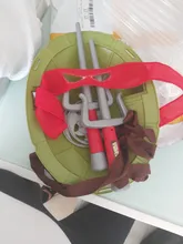 Película de Anime de dibujos animados Ninjas de juguete figura de acción de las tortugas armadura armas Leo Raph Mikey DonFigure Cosplay Shell accesorios para el regalo de los niños