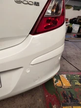 SINOVCLE-Kit de sensores de aparcamiento de coche, sistema de sonda de 4 sensores de timbre y alerta de sonido con radar de respaldo inverso de 12V y de 22mm