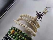 Pulseras de madera de sándalo Natural para hombres y mujeres, brazaletes con cuentas de ébano negro, nudo de oración de madera budista, 9 estilos, 6mm
