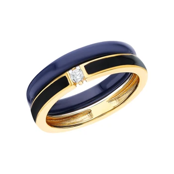 Silver ring with ceramics, enamel and cubic zirconium sunlight
Silver ring with ceramics, enamel and cubic zirconium sunlight