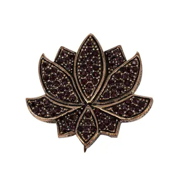 Brooch jewelery Lotus 55410 (bronze, lock-pin, jewelery alloy) 
Brooch jewelery Lotus 55410 (bronze, lock-pin, jewelery alloy)
